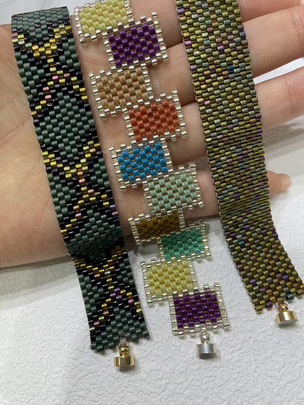 G1201-G1400两斤装随心配材料包玻璃米珠古董珠管珠DIY串珠手机链