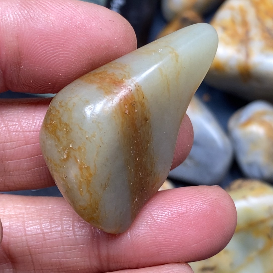 和田玉挂件足银镶嵌