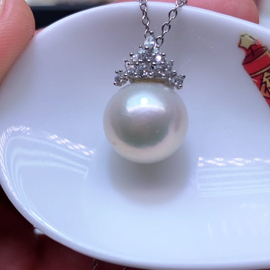 淡水珍珠耳饰银S925镶嵌