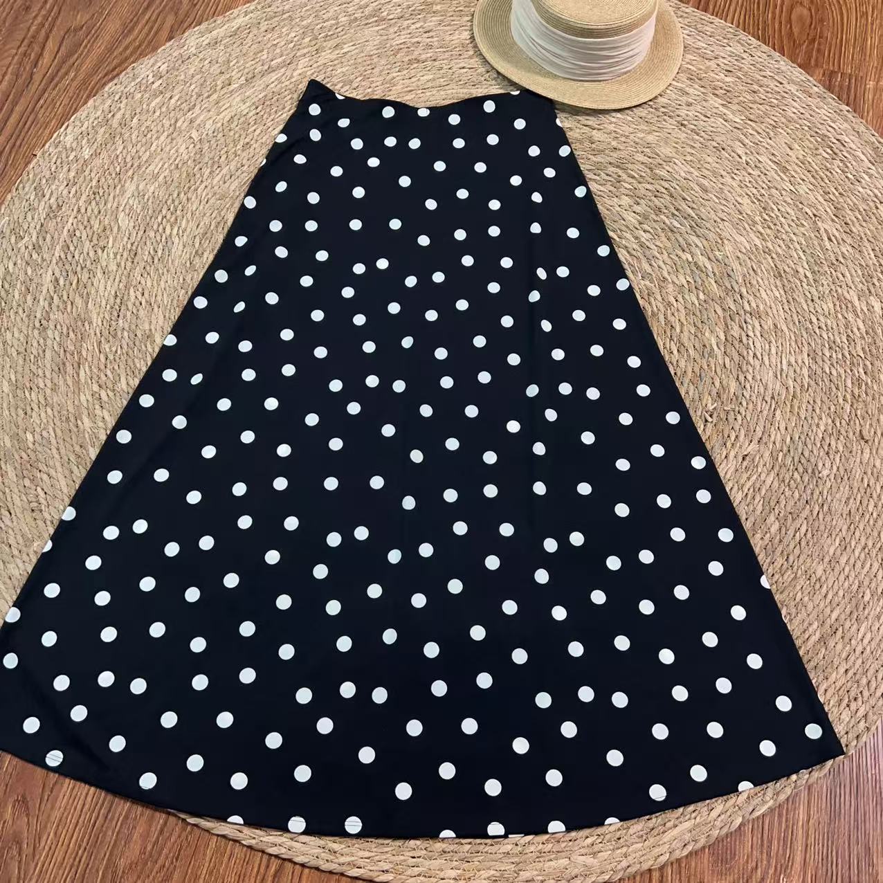 【那尚新品】人手必备超爽超滑超显瘦简约经典百搭波点鱼尾裙