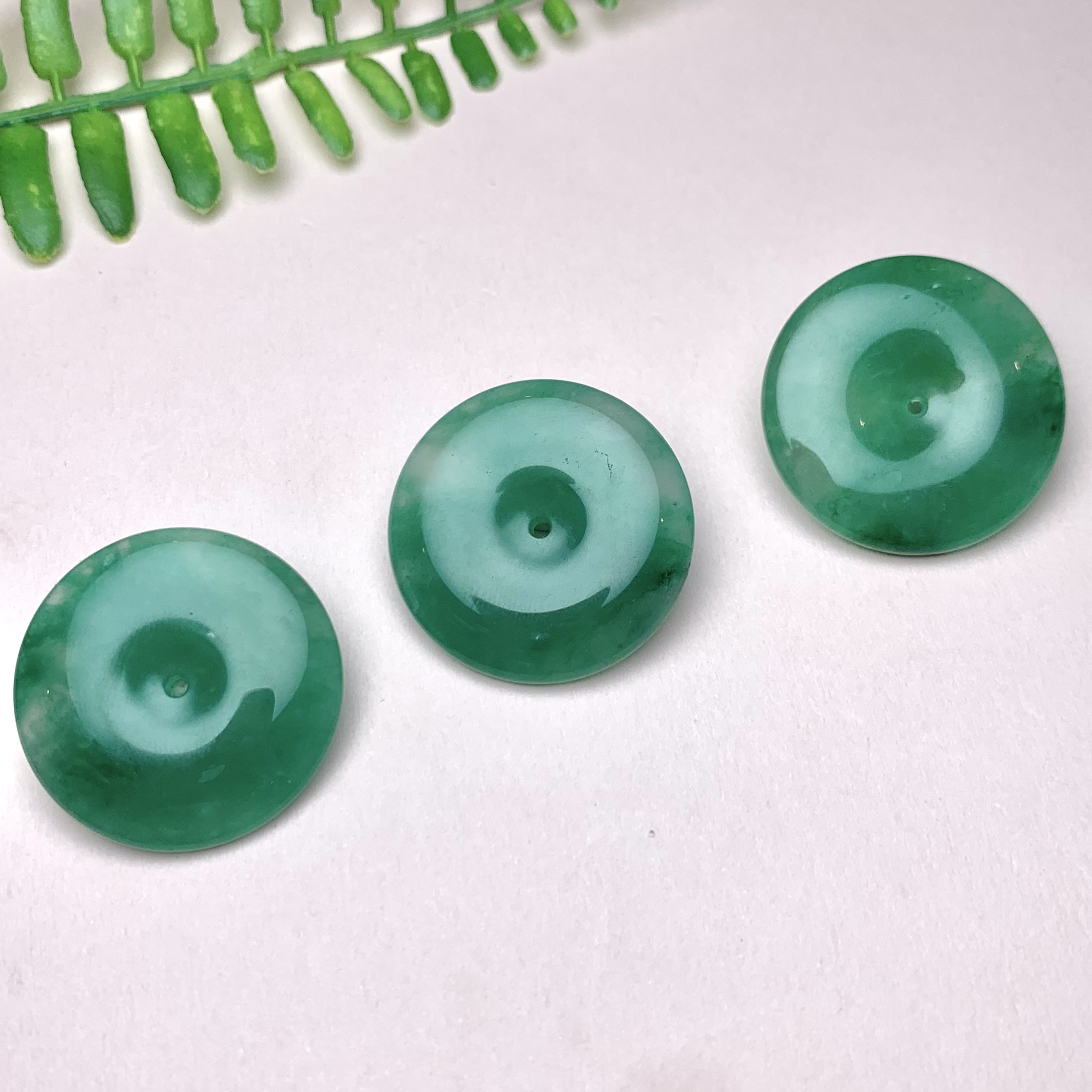 非洲翠独龙玉平安扣吊坠多样性发货拍一发一【W】