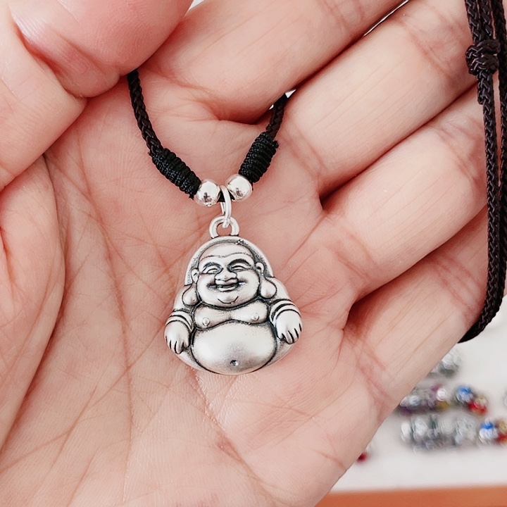 珐琅吊坠足银小佛公