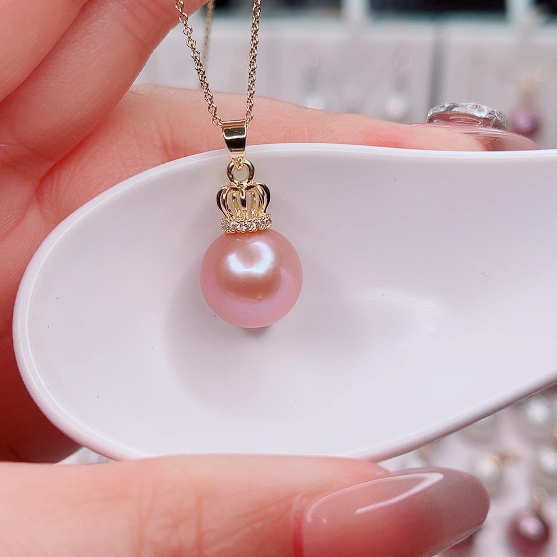 淡水珍珠吊坠(赠链)合金