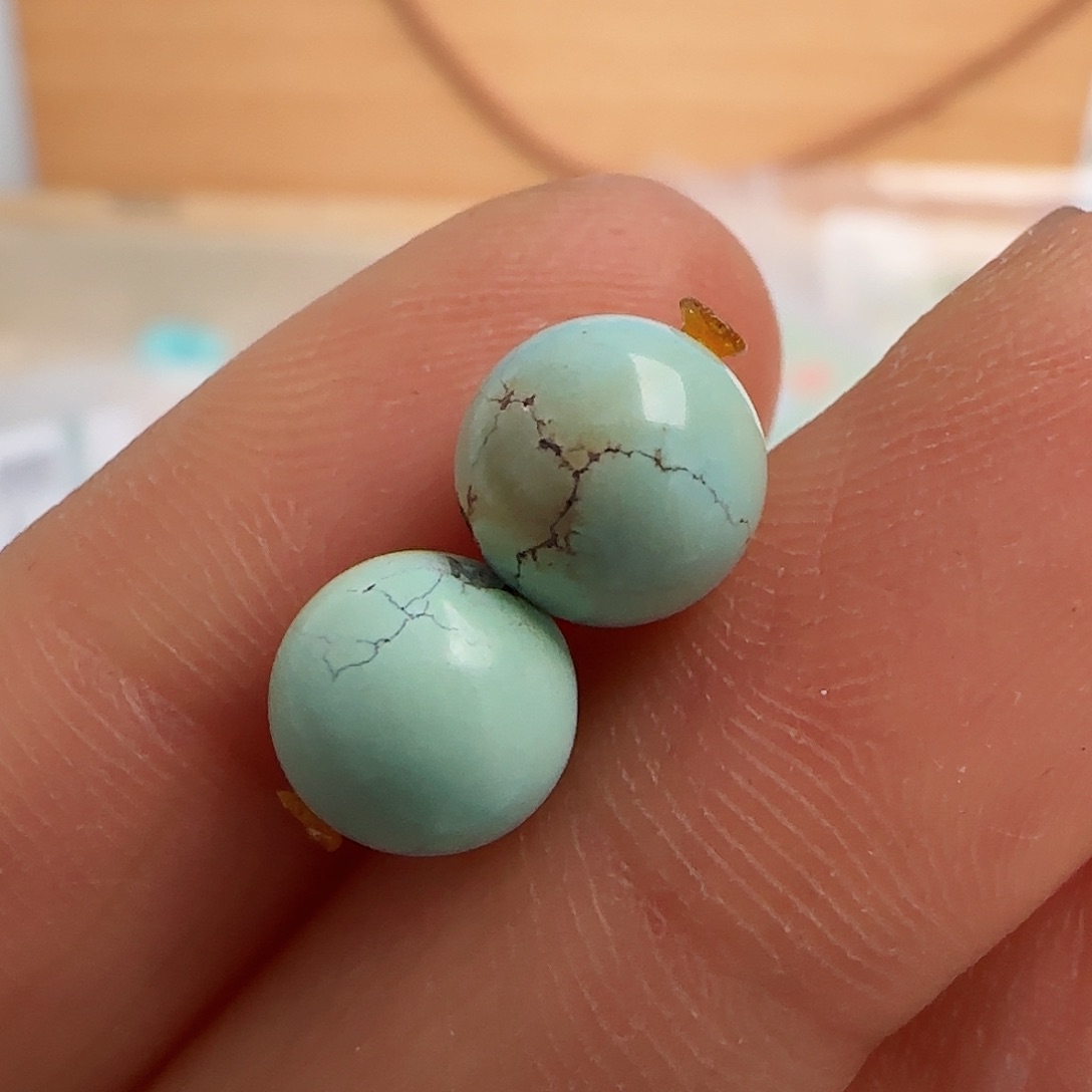 绿松石珠宝半成品未镶嵌