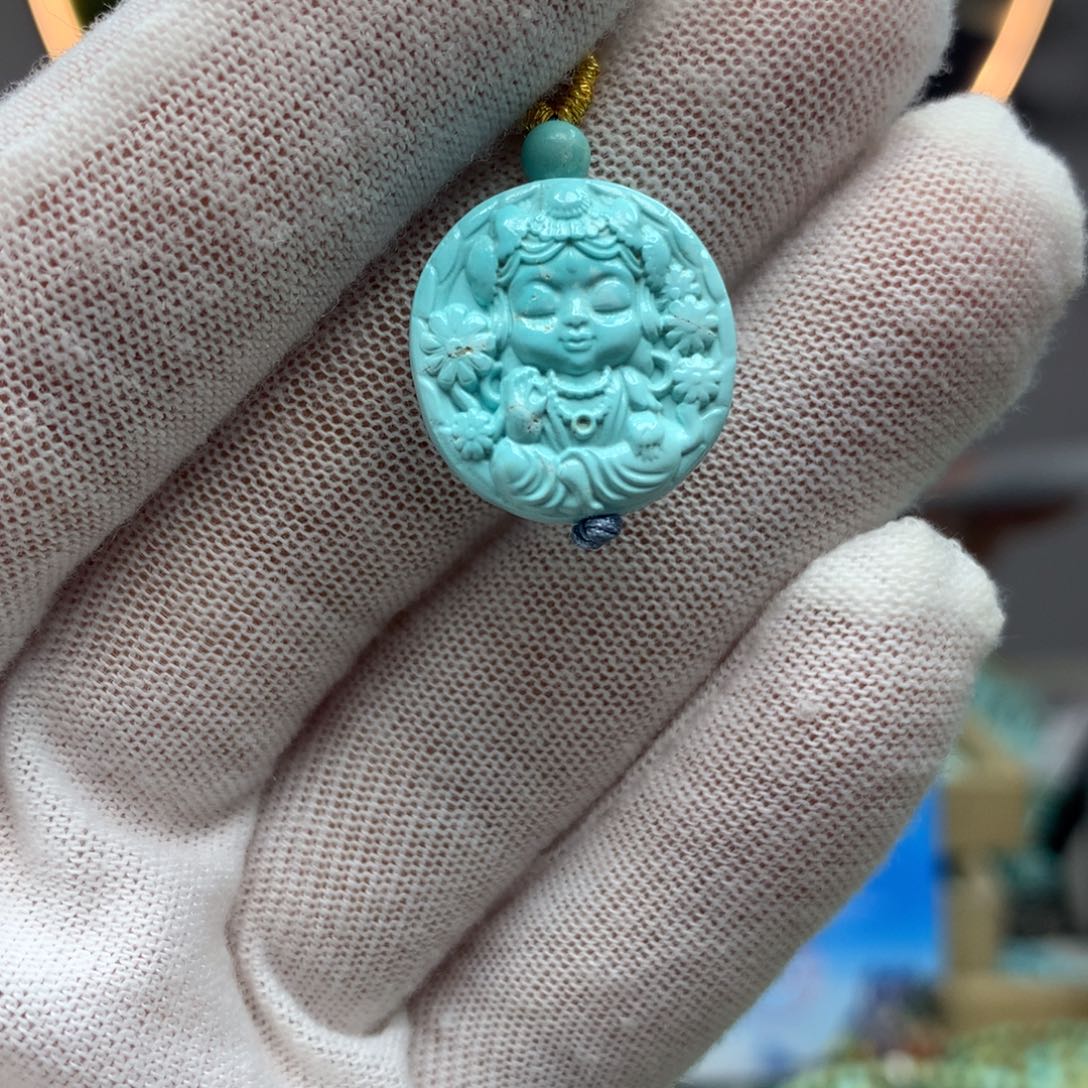 绿松石挂件未镶嵌