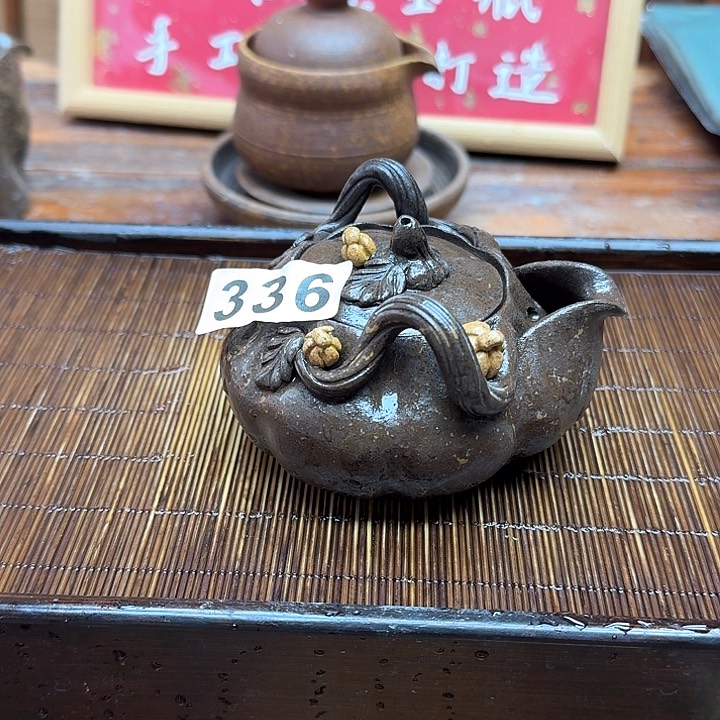 纯手工制作粗陶茶具