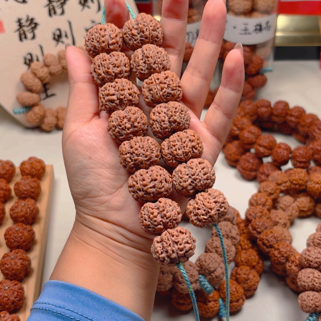 偏***李手串金刚菩提24尺寸梅花