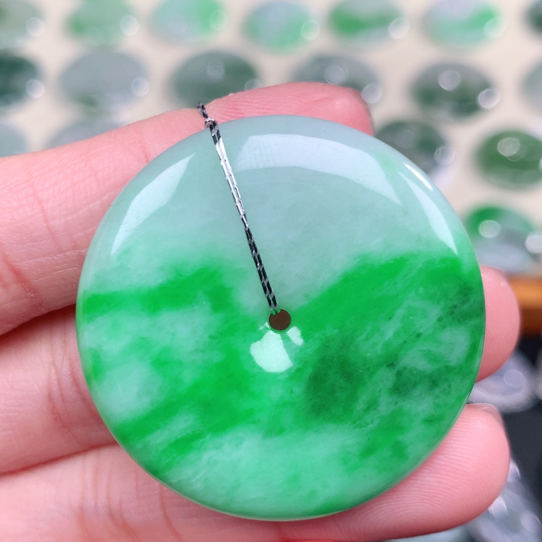 翡翠未镶嵌吊坠(不含链)38.3-