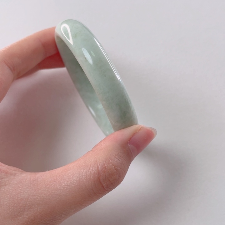 蓝田玉（蛇纹石化大理石玉）手镯未镶嵌7*?