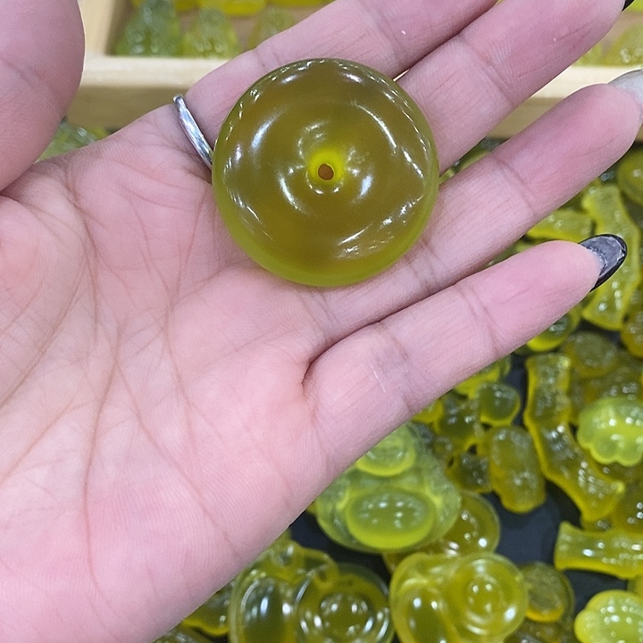 蛇纹石玉合金颈饰