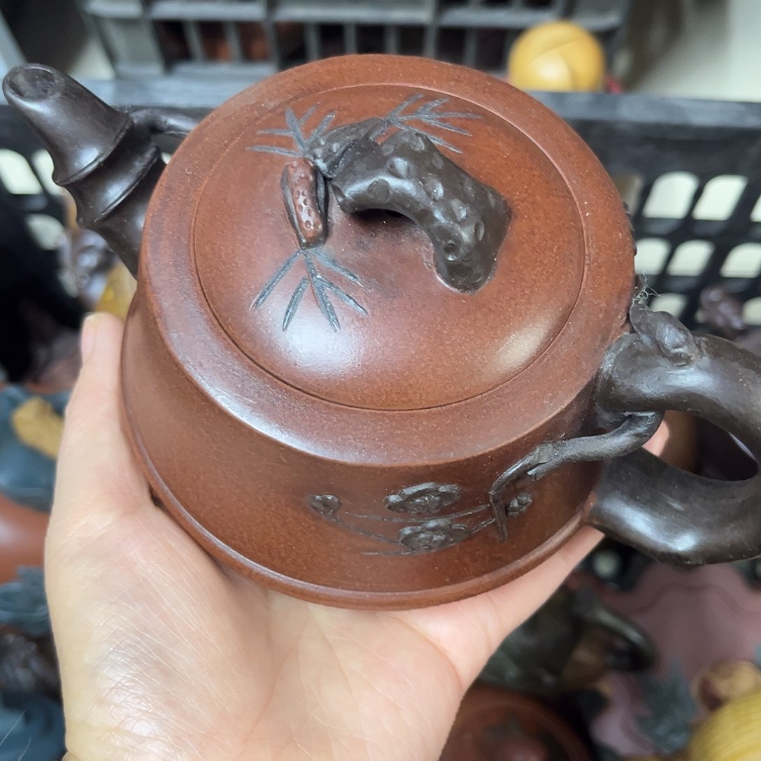 紫砂茶壶妮*发一项链的