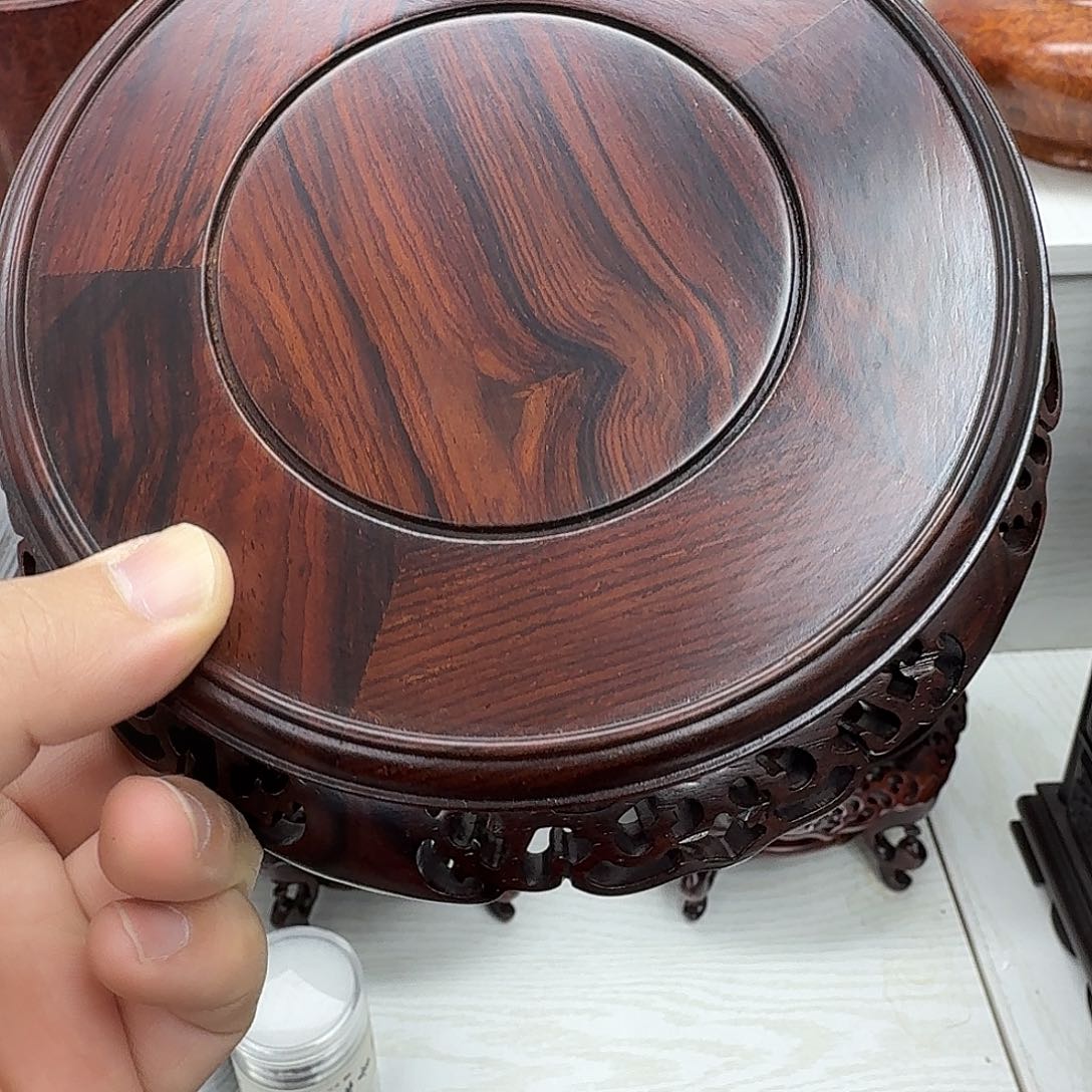 云***海木微凹黄檀14.5公分海棠几1号