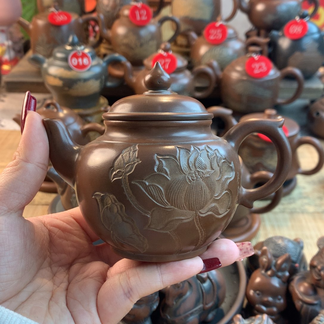 梓*黎昌权浮雕荷花