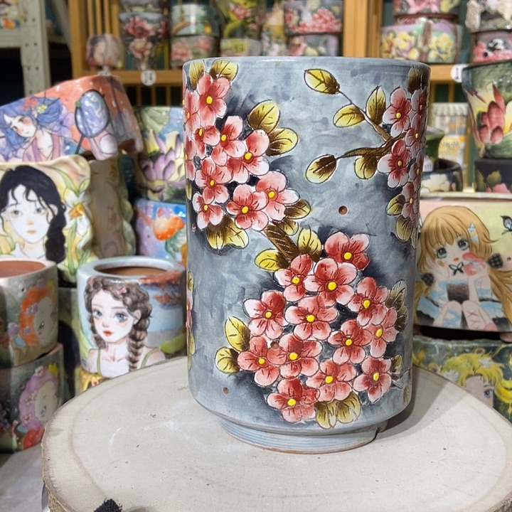 红陶景德镇艺术手绘作品