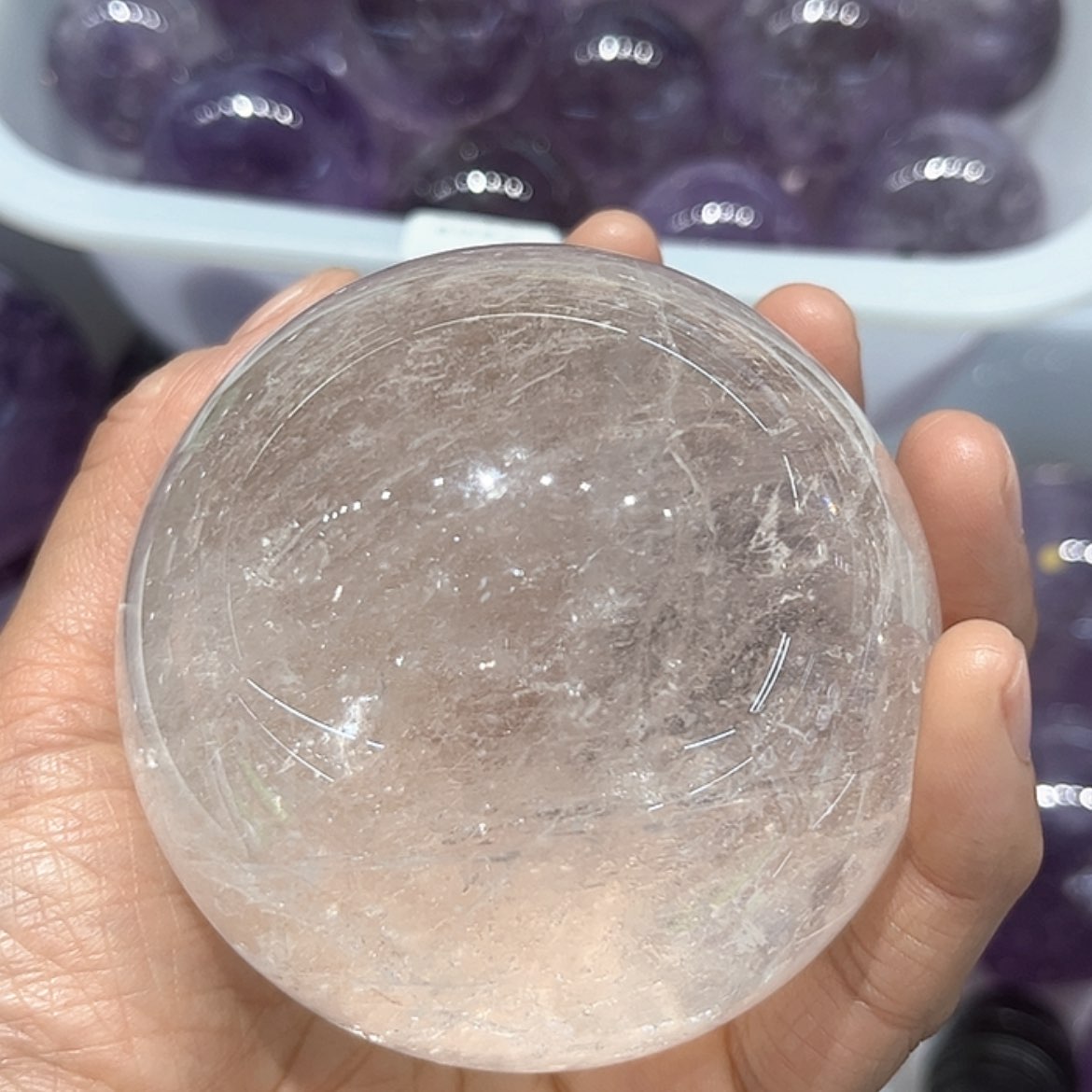 【闪购商品】水晶摆件球未镶嵌