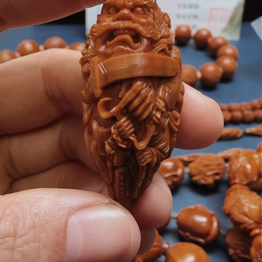 橄榄核手串/手链归****。钟馗单子