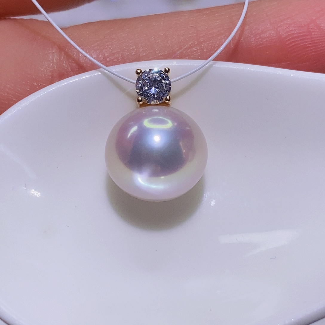 淡水珍珠颈饰银S925镶嵌