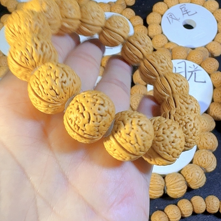 桃核吊坠20南瓜桃核手串