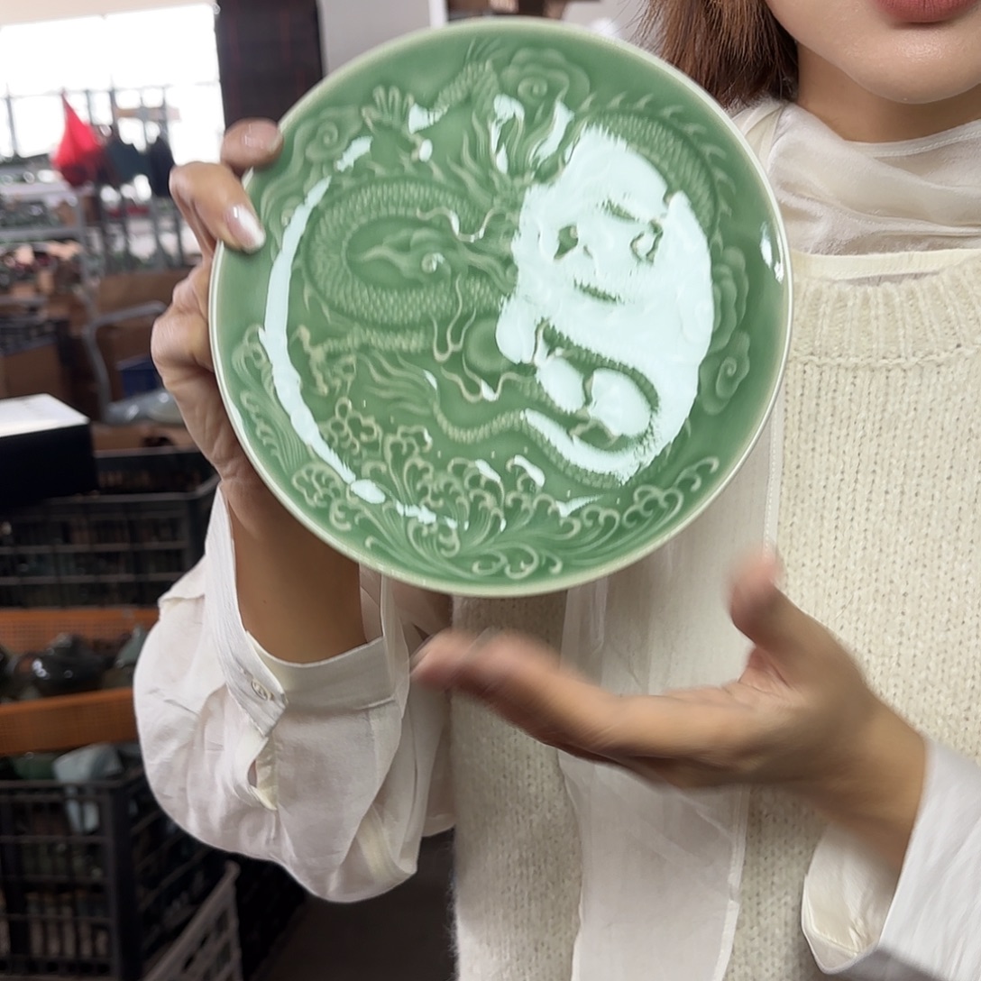 龙泉云间青瓷小米茶器