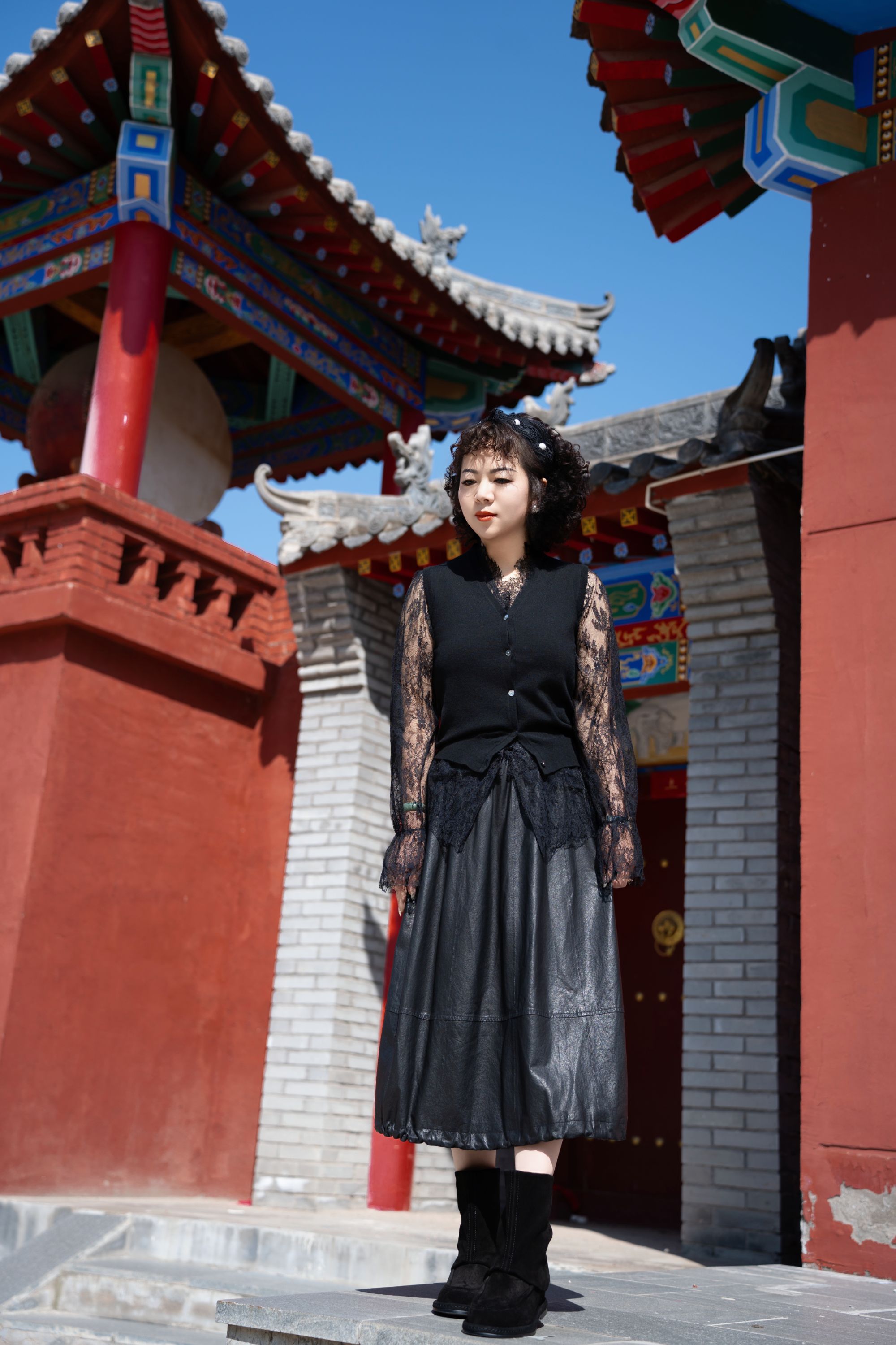 ZHIYAN'S EPOCH 泡菜国绵羊皮包裙 深圳限定