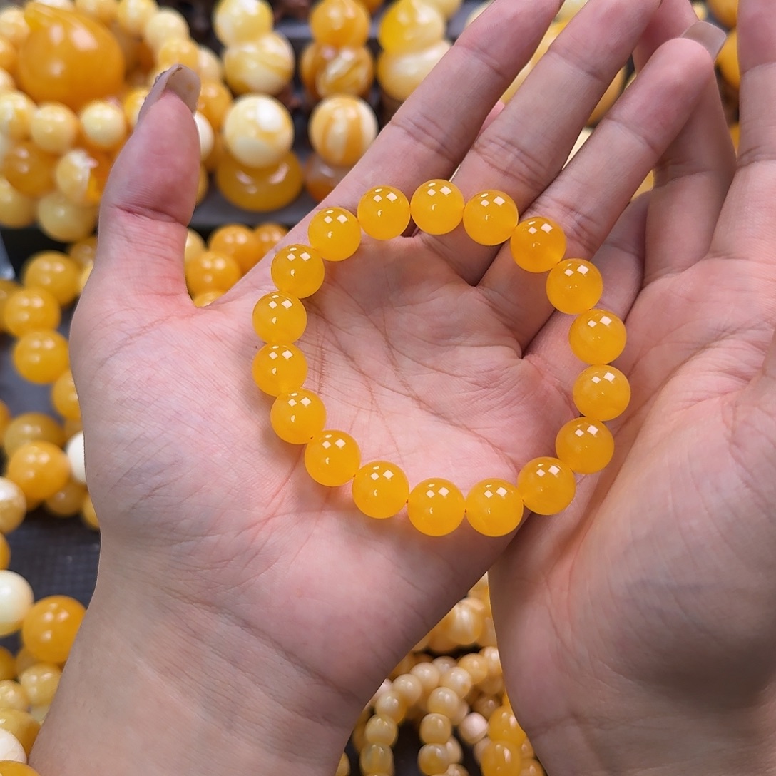 蜜蜡未镶嵌珠宝奇石同料12mm