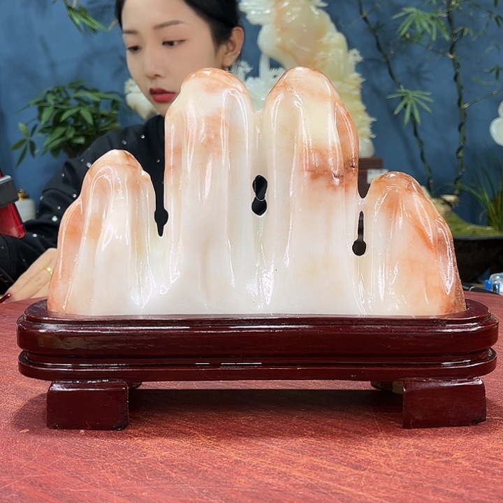 记***忆石材天然玉石摆件