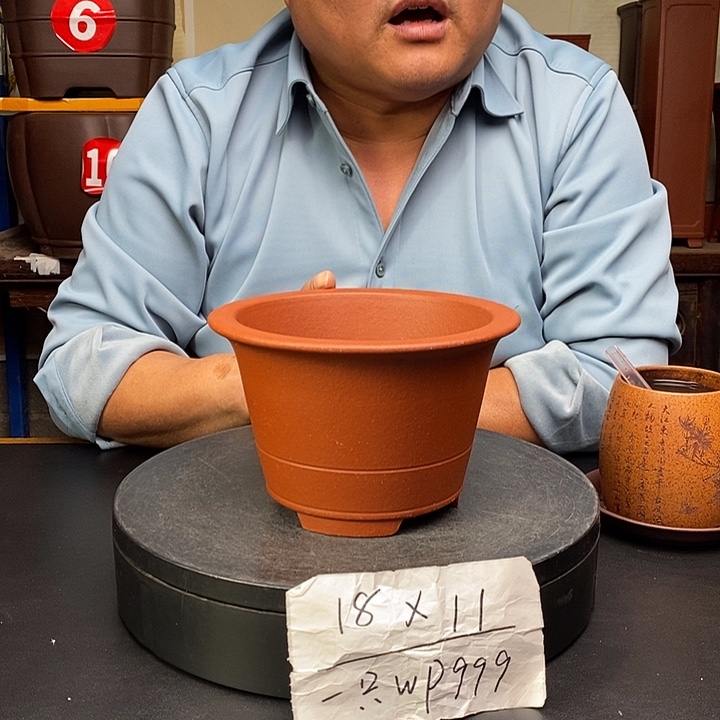 紫砂花盆货号一只WP999