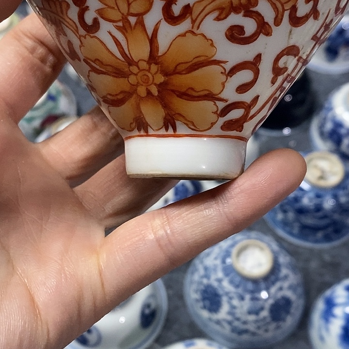 粉彩杯子，粉彩杯子