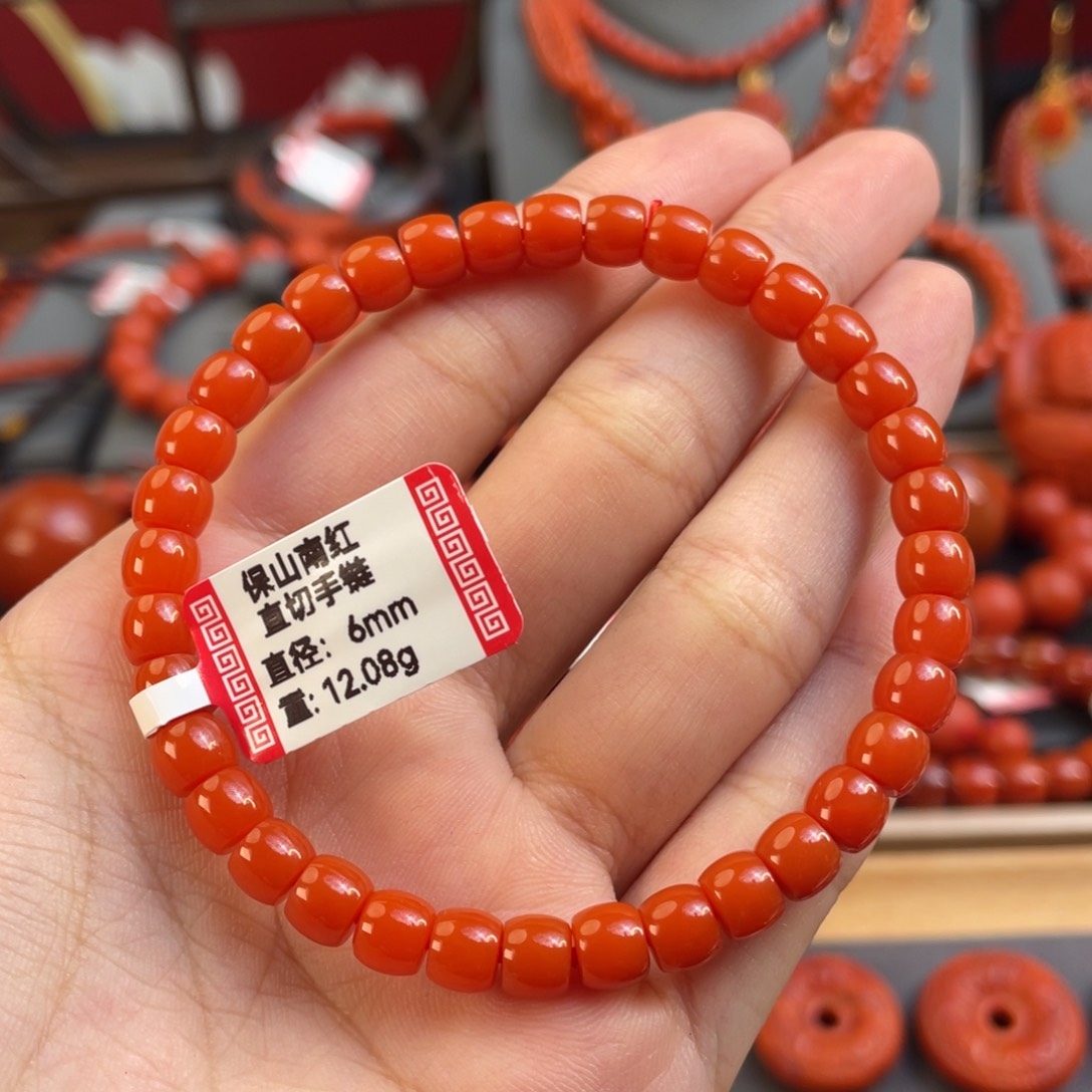 南红玛瑙6+mm 单圈未镶嵌