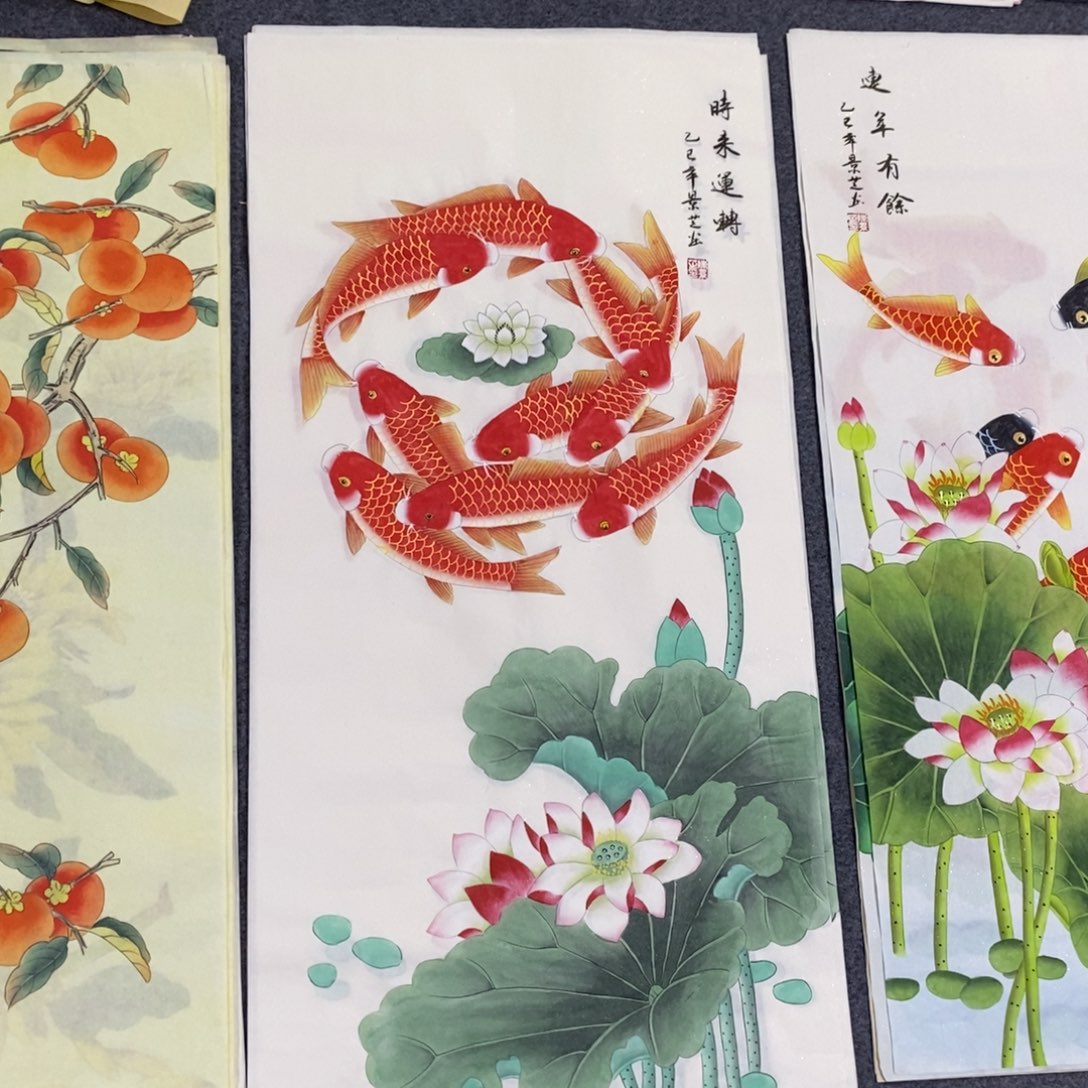 国画尺寸100✖️50三尺精品工笔手绘