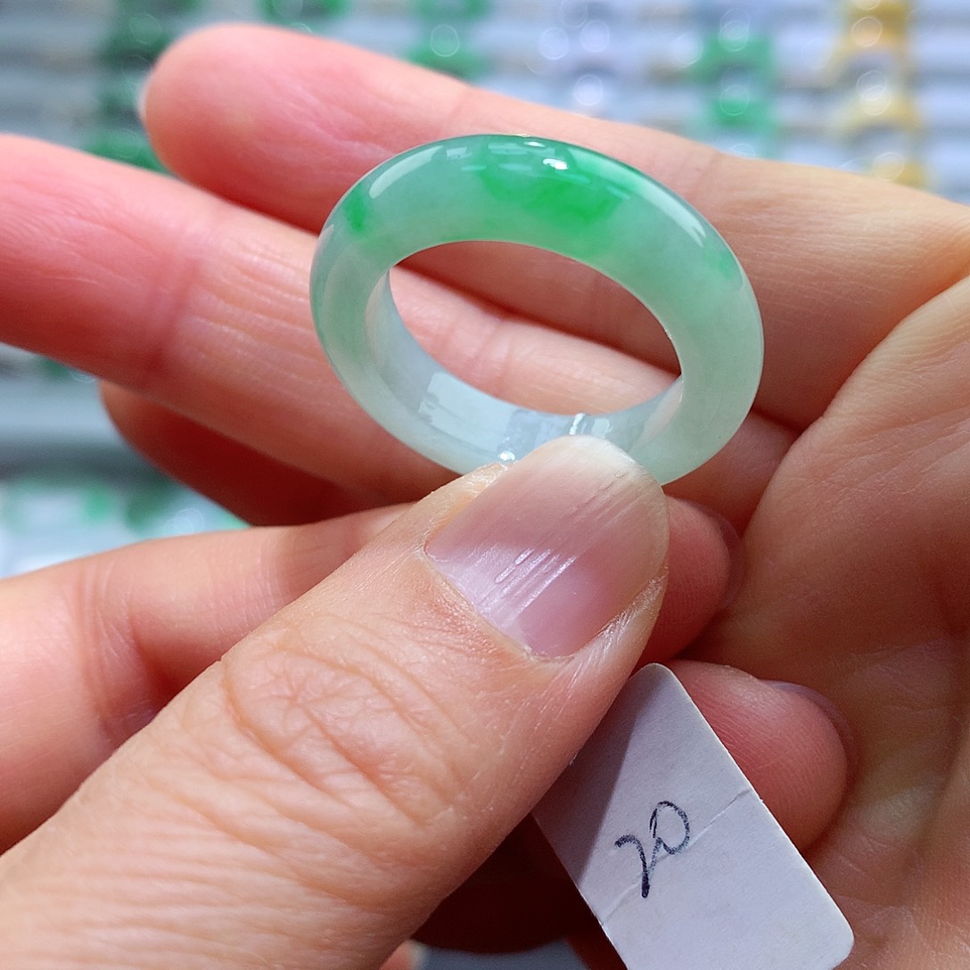 翡翠戒指未镶嵌20号