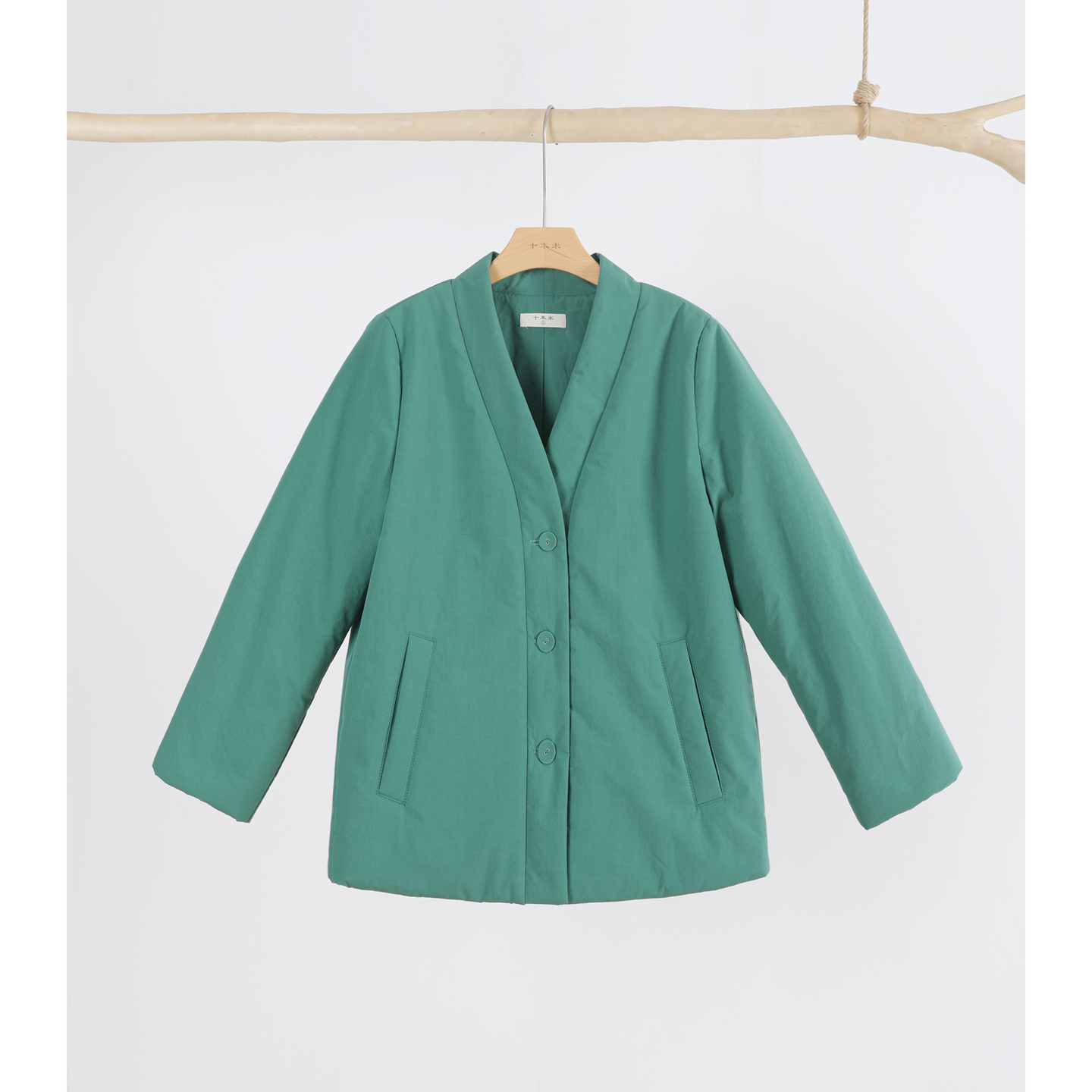 在河之洲/十木米原创百分百长绒棉文艺百搭加厚棉服短外套冬新款