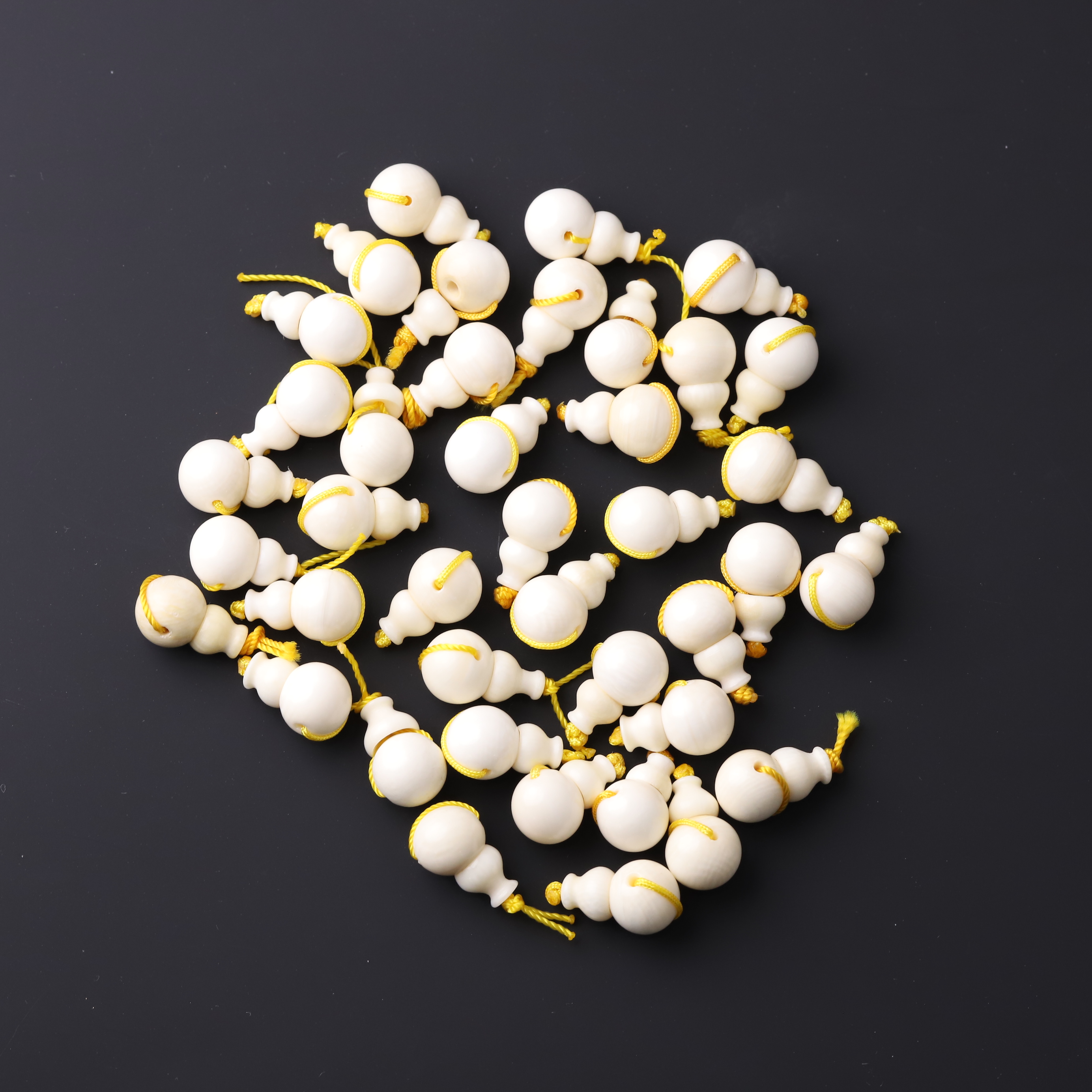 M0017【福利款福禄三通】猛犸牙冰料分体佛头文玩配件（多样性发货）