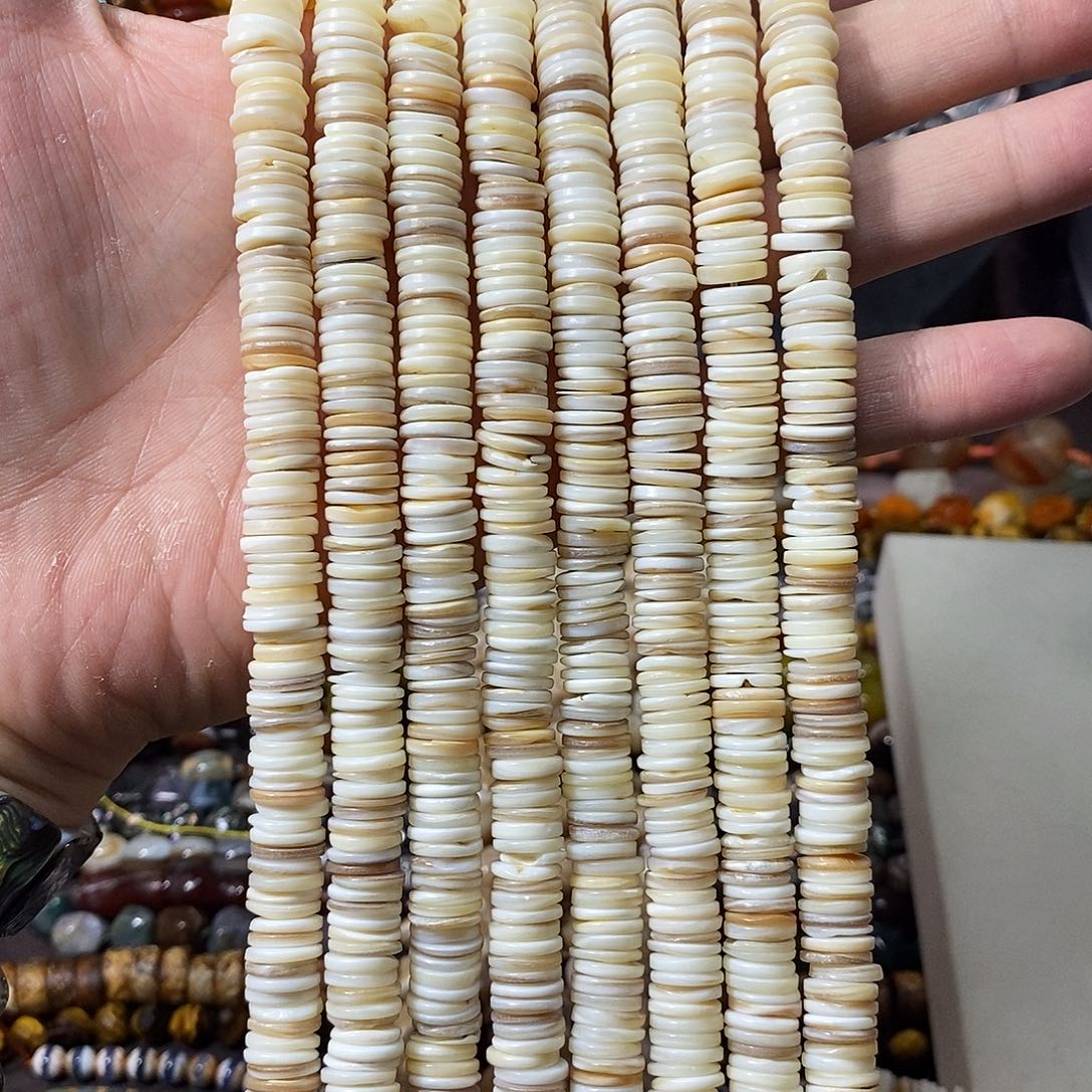 石英质玉未镶嵌，天然贝直切隔片10mm，