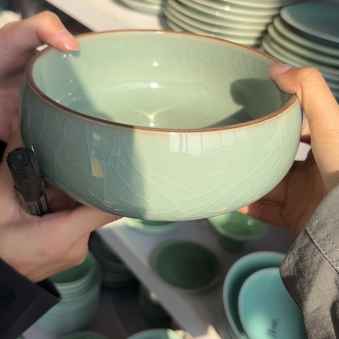 龙泉云间青瓷小米茶器