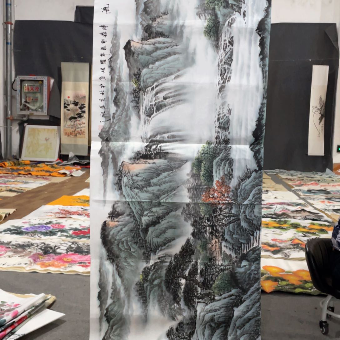 国画国画作品画心一张