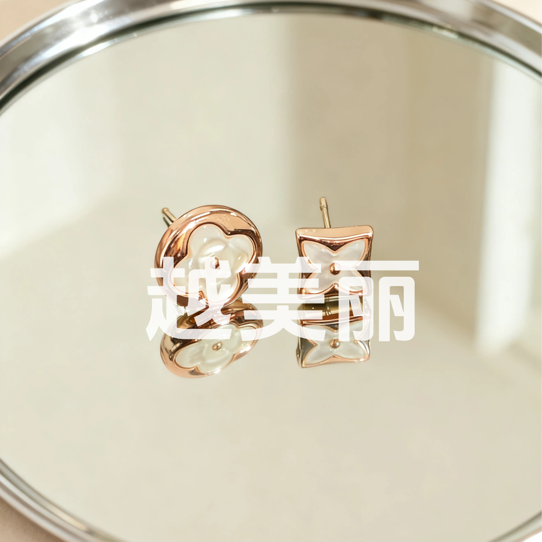 【越美丽】-V金意大利精工质感高级极简耳饰atb0245