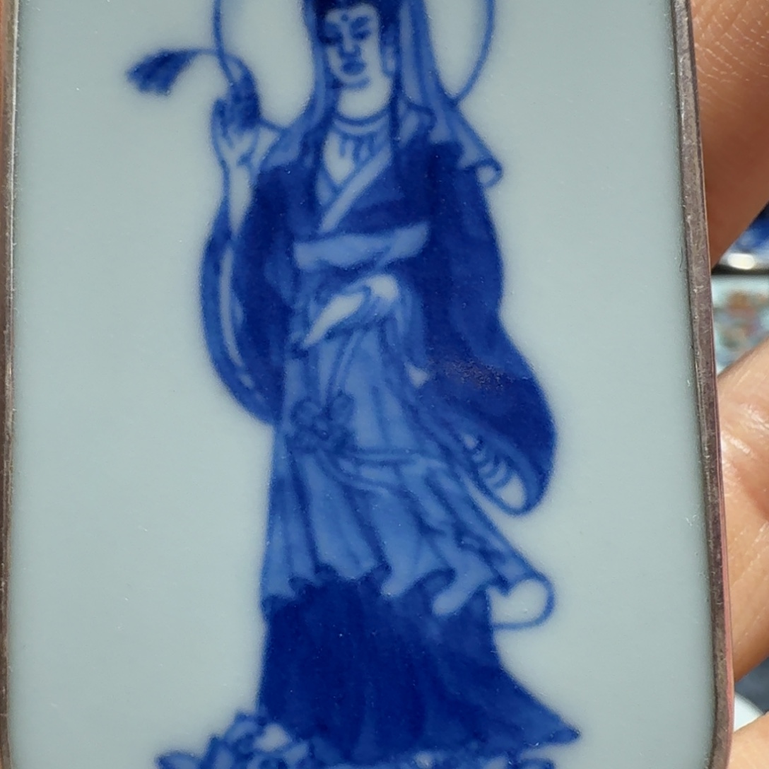 精***伙陶摆件观音菩萨一个