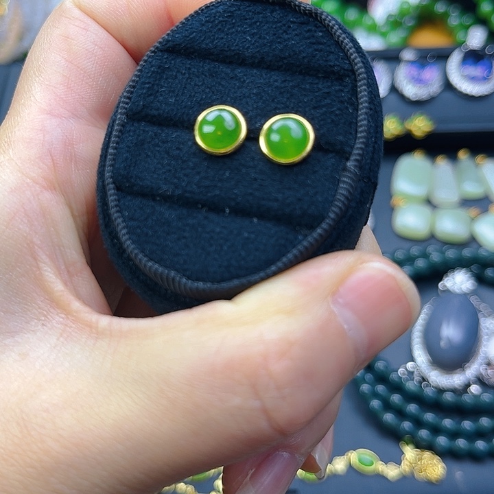 和田玉银S925镶嵌颈饰