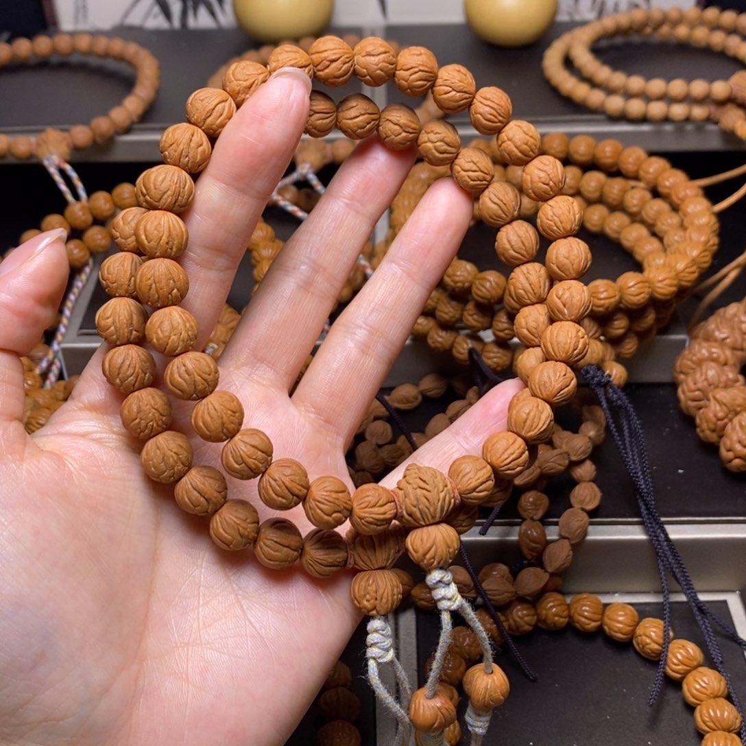 一***人手串桃核秦岭桃核