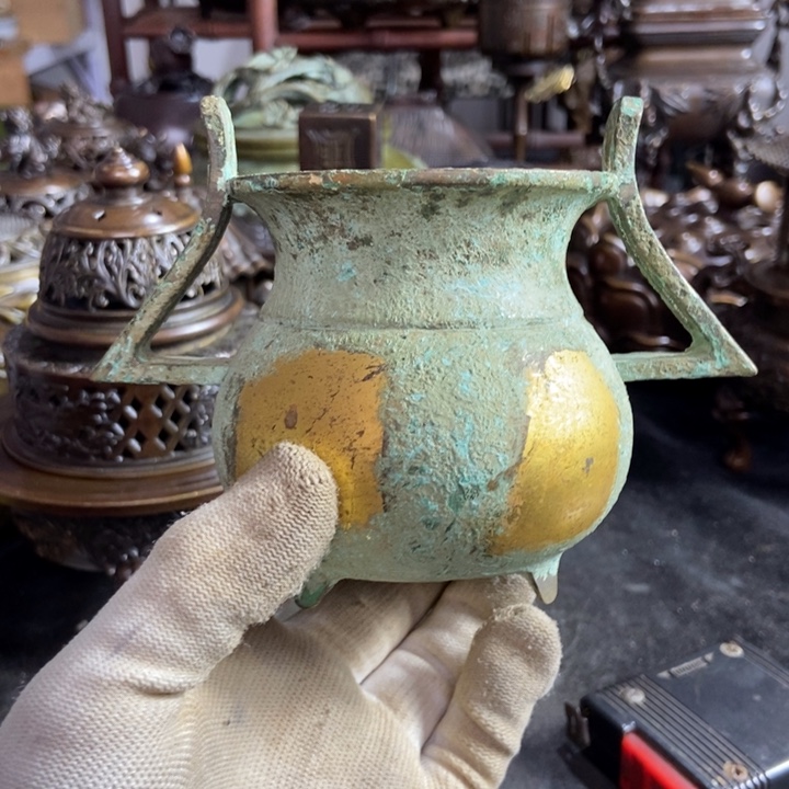 铜器工艺品摆件香炉摆件