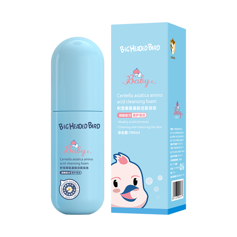 大头鸟 积雪草氨基酸洁面泡泡100ml