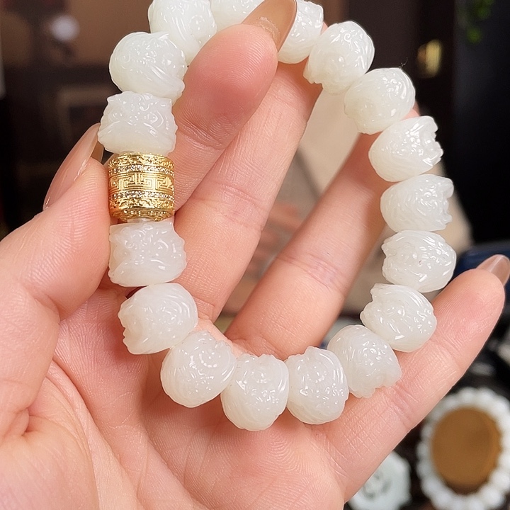 和田玉银S925镶嵌颈饰