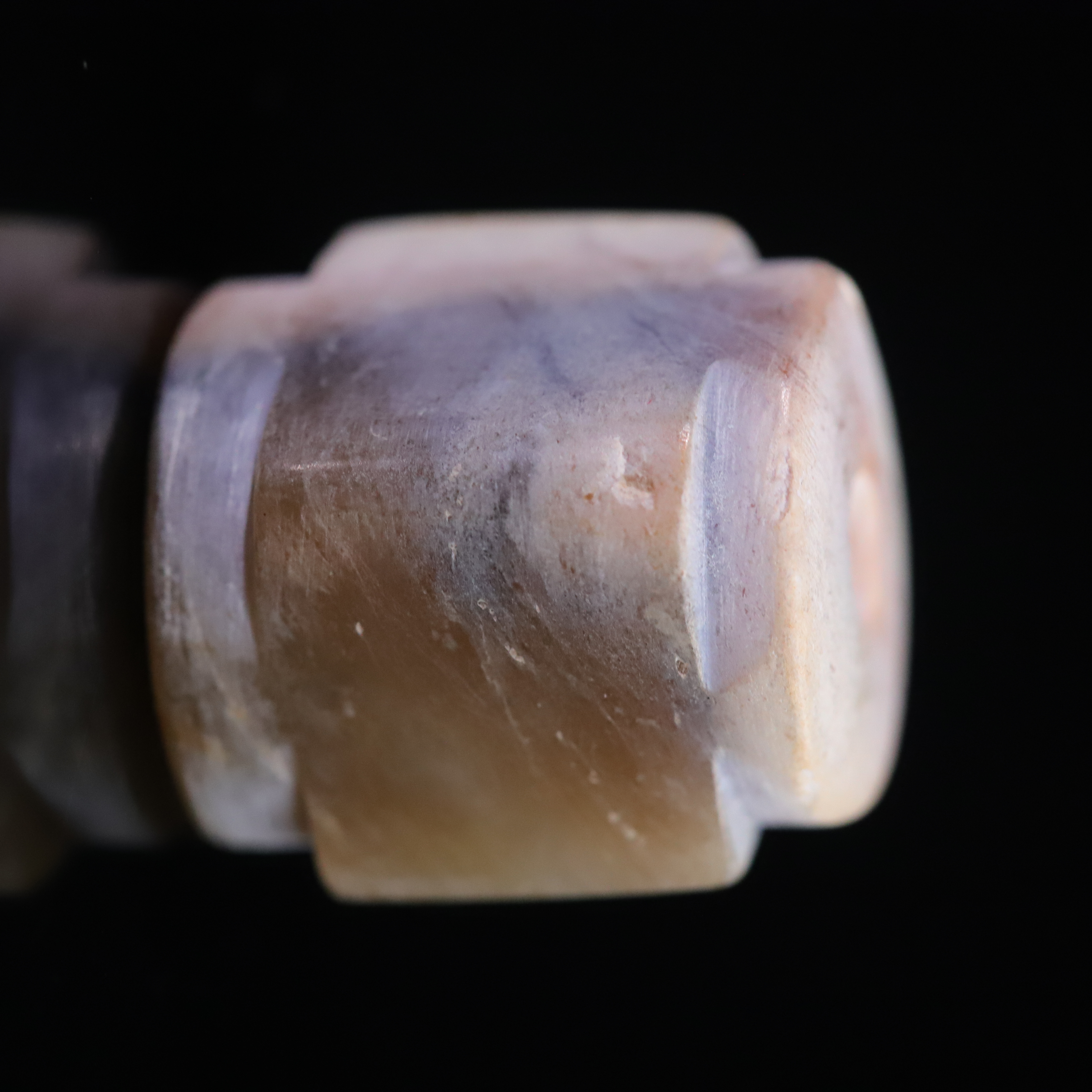 明代和田玉琮式珠-CS