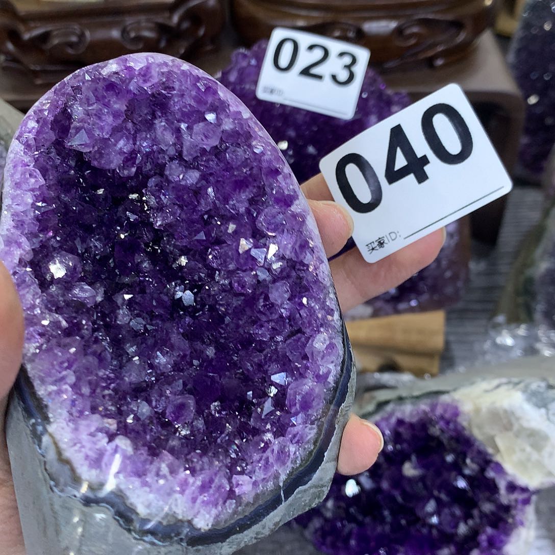 紫晶珠宝半成品未镶嵌040