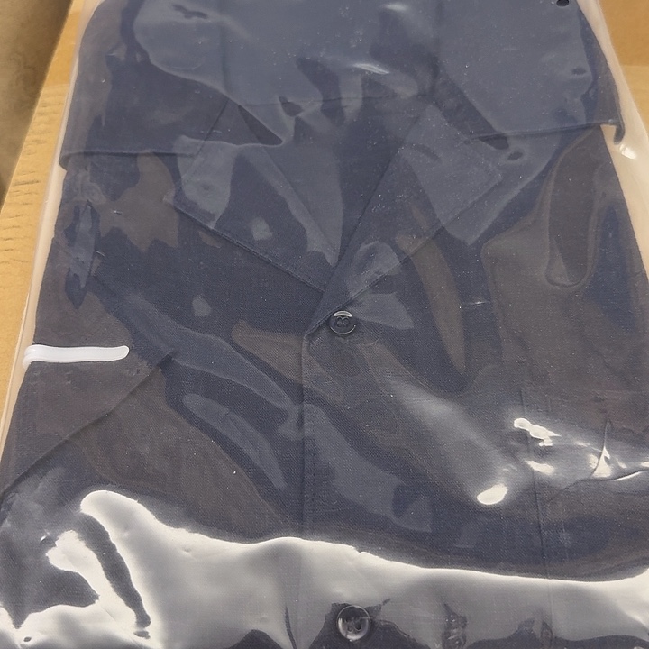 后***生亚麻短袖衬衫Lp一件L码