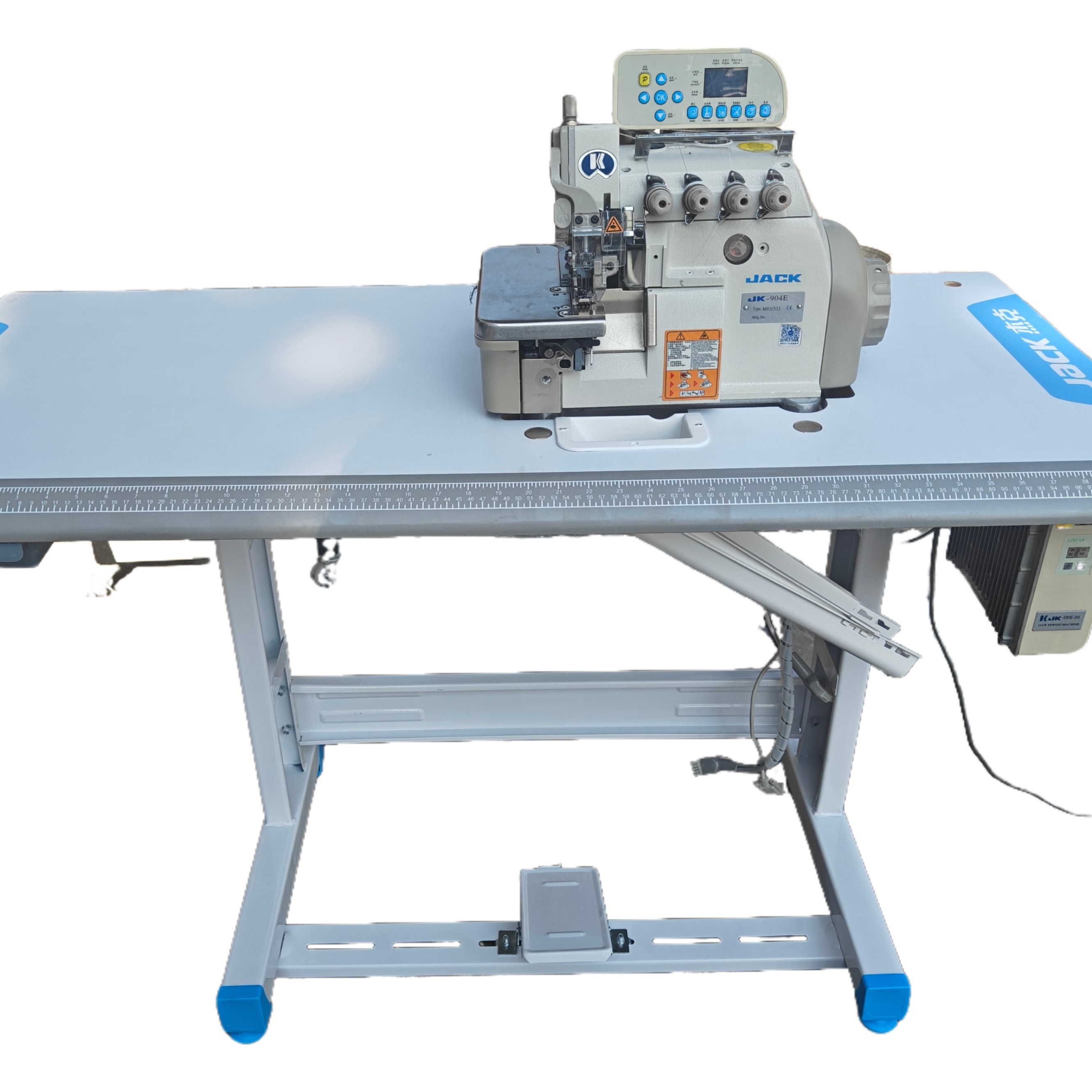 杰克904全自动工业锁边机四线锁边机缝纫机附近工业缝纫机