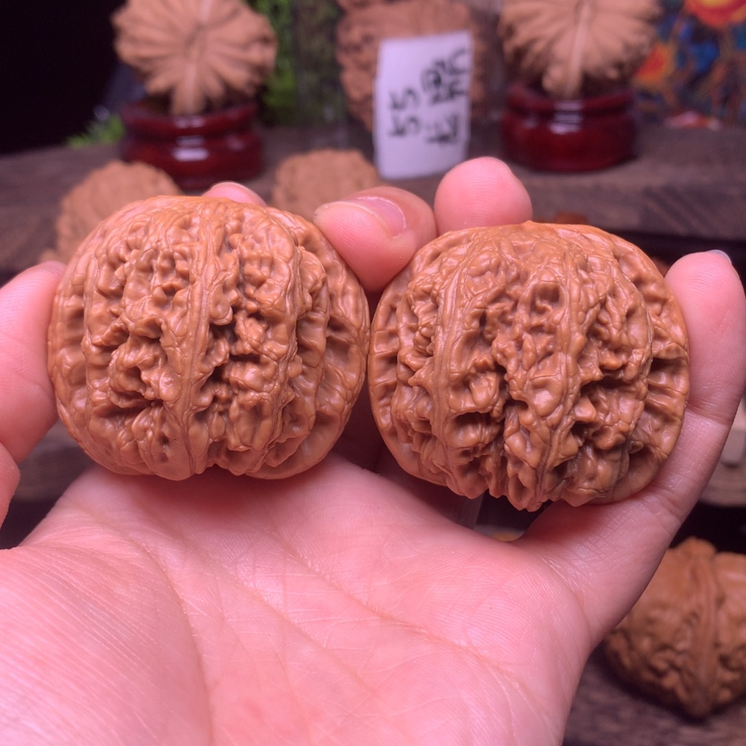 文玩核桃把件44粗筋