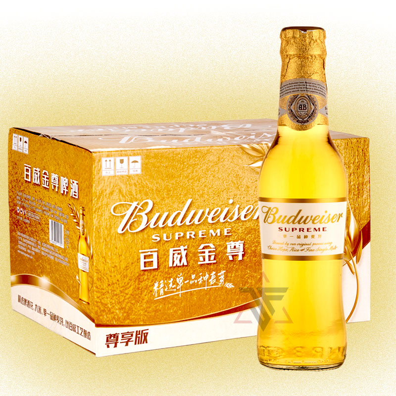 百威金樽 规格330毫升*24瓶啤酒同城送