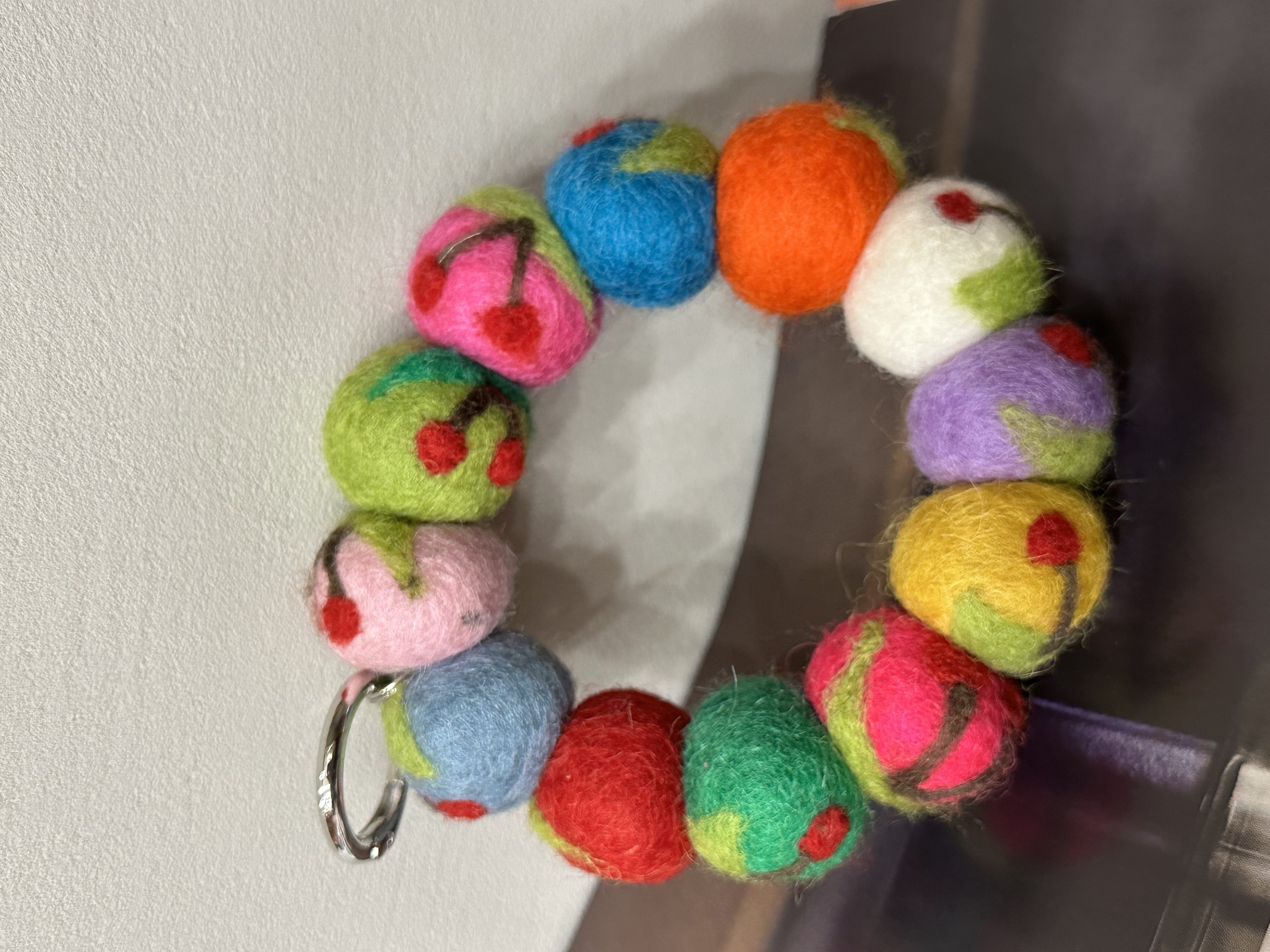  韩国正品不支持退换/樱桃花朵挂件/1213/Y127